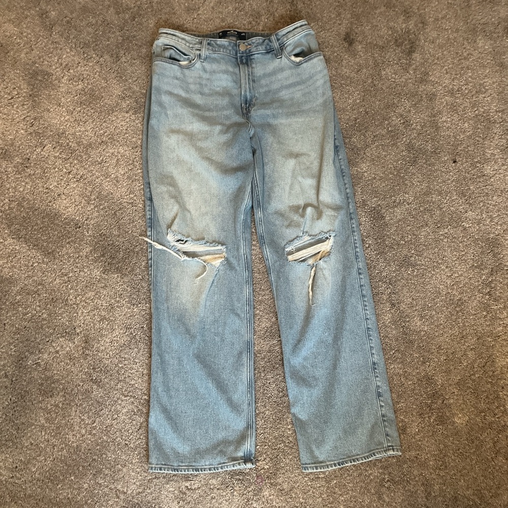 Hollister Light Blue Straight Leg Jeans